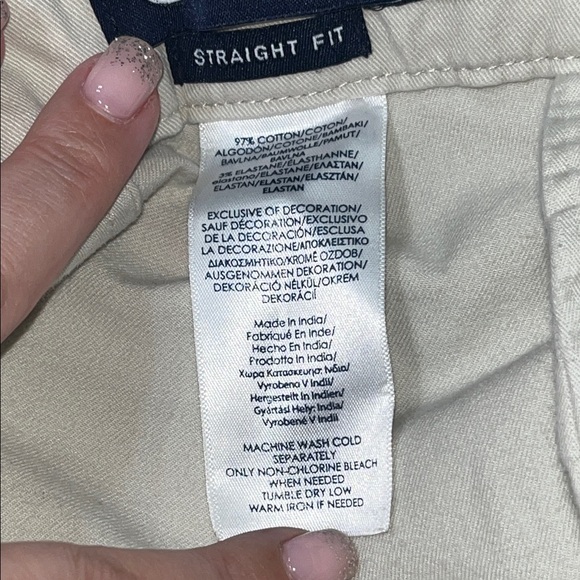 Chaps Cream Chinos - Picture 4 of 8